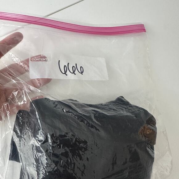 NWT Wilfred women Harlequin bodysuit long sleeve size XS black deep v-neck sexy - Picture 12 of 12